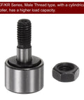 Cam Follower KR13 Needle Roller Bearing Built Tough With M5x0.8 Thread 13mm Roller Diameter shown with nut