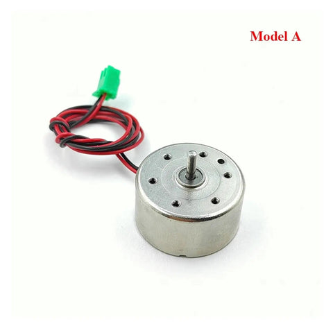 Brushed Micro DC Motor RF-300C Mini 300 Series, 5V 6V 9V 12V, 7000 RPM, 24mm round spindle, red wires, Model A