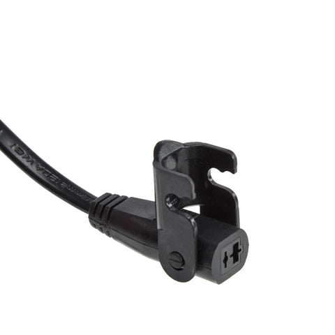 Power Supply For Lift Chairs And Power Recliners 29V 2A AC DC Switching Adapter With Two Pin Flat Round Connector Easy Plug In Design For Quick Chair Upgrades And Smooth Reliable Recliner Performance., black 2-pin flat round connector close-up