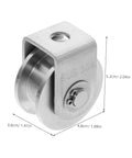 Stainless Steel Pulley Wheel Built Tough Heavy Duty Wire Rope Pulley For Sliding Doors And Rigging with dimensions