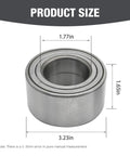 Two Pack Front Wheel Bearing With ABS For Ford C-Max Escape And Focus 2012 2018 product size dimensions shown