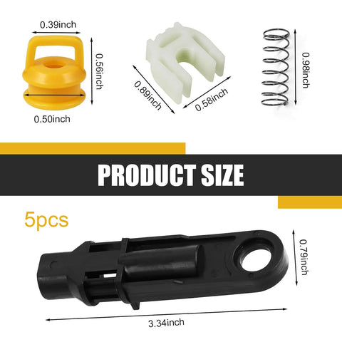 5 Piece Transmission Shifter Linkage Cable Tools Kit For Chevy Buick Chrysler Dodge Durango Grand Cherokee Replacement Bushing Kit OEM 14104 15276979 52855956AG Easy Install, 5-piece set
