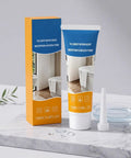 Hardcore Grout Repair Sealant For Shower And Bathtub Fast Drying Tile Caulk in 100ml tube with packaging and applicator.