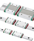 Pro Grade Miniature Rail Guide With Linear Block For Precision Motion, 1000mm Rail Length, 1 Piece shown in four views