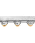 Heavy Duty Sliding Door Window Pulley Wheel With Double Bearing Track Guide Roller for Hassle Free Wardrobe Fixes, top view.