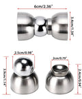 Heavy Duty Magnetic Door Stops For Interior Doors Anti Swing Holder With Rock Solid Magnets Stainless Steel Mini Doorstopper dimensions