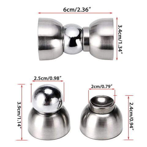 Heavy Duty Magnetic Door Stops For Interior Doors Anti Swing Holder With Rock Solid Magnets Stainless Steel Mini Doorstopper dimensions