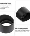 Soft Rubber Microscope Eye Guards 2 Pack Foldable Eyepiece Covers For Stereo Microscopes And Binocular Telescopes, Easy Fit Eye Shields For Comfy All Day Viewing, 1.47 X 1.47 X 0.74 In., black rubber eyepiece cup