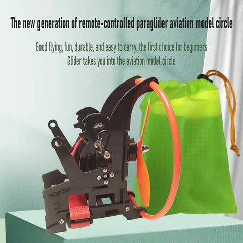 Ultra Lightweight 2.4G RC Paraglider Stunt Toy Ready To Fly RTF Version model detail with propeller and carry bag
