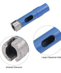 uxcell 14mm sintered diamond core drill bit for masonry; shank, dry or wet drilling on brick/concrete, fits M10 grinder