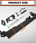 Steering Box Brace For Jeep Cherokee XJ 1984 To 2001 Steel Sector Shaft Support components, powder coated black, solid welded