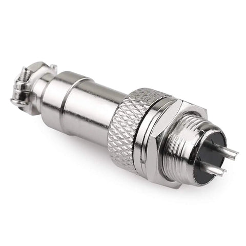 GX12 2 Pin Panel Mount Circular Metal Aviation Connector Adapters Male And Female Plug Socket With Waterproof Cap