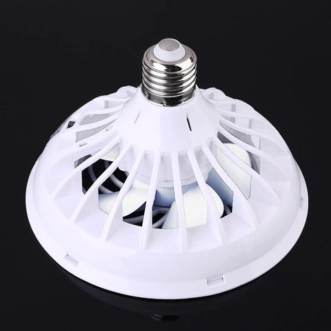 E27 Ceiling Fan with LED Light 5-Blade Modern Lamp 5.79inch Fan Lamp Adjustable Speed with E27 Lamp Head AC85V-265V, white design