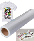 Matte White PU Heat Transfer Vinyl Roll 24x50ft for All Color Tees, Easy Cut and Weed, Durable Washable Over 120 Washes