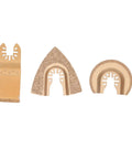 Oscillating Saw Blade Set for Tile and Marble Brazed Emery Multitool Blades 3 Piece Rectangle and Semicircle Blades