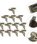 12 Pack Zinc Alloy Box Leg Set for Jewelry Boxes and Furniture Heightening Dope Decorative Feet Pads with Classic Style shown in detail