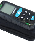 Hard Travel Case For RockSeed And Mileseey Laser Measure 165 Feet Digital Laser Distance Meter Built To Go The Distance EVA Shell With Cushioned Interior Protective Carrying Case Fits RockSeed Mileseey, black zip case with laser measure