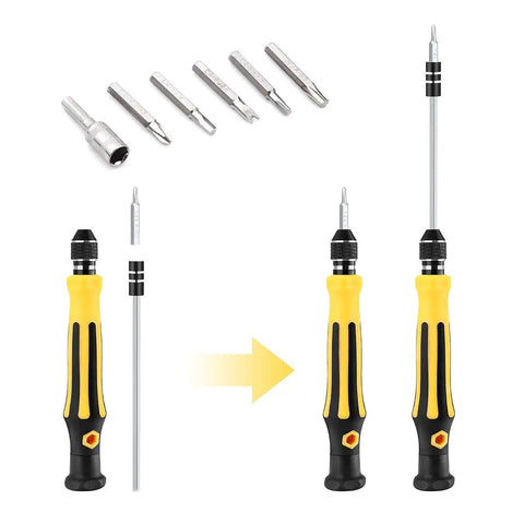 45-In-1 Mini Screwdriver Set With Torx Bits, Precision Tool Kit With Tweezers And Extension Shaft For Easy Home Repairs, Electronics Maintenance, Phone And Console Fixes, Portable Handy When You Need It