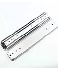Beefy Extra Long Full Extension Drawer Slides 60 To 80 Inches Heavy Duty With Lock Wide Rail Steel Tracks Smooth Ball Bearing Runners Quiet Operation 220kg Capacity 1 Pair, showing side view of metal rails