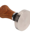 Top Shelf Espresso Tamper And Coffee Distributor Station Kit Featuring Natural Wood Handle Anti Slip Base Pro Level 53Mm Portafilter Tool For Home Kitchens.