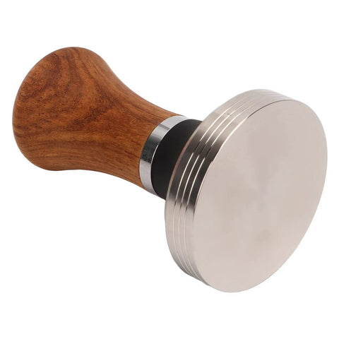 Top Shelf Espresso Tamper And Coffee Distributor Station Kit Featuring Natural Wood Handle Anti Slip Base Pro Level 53Mm Portafilter Tool For Home Kitchens.