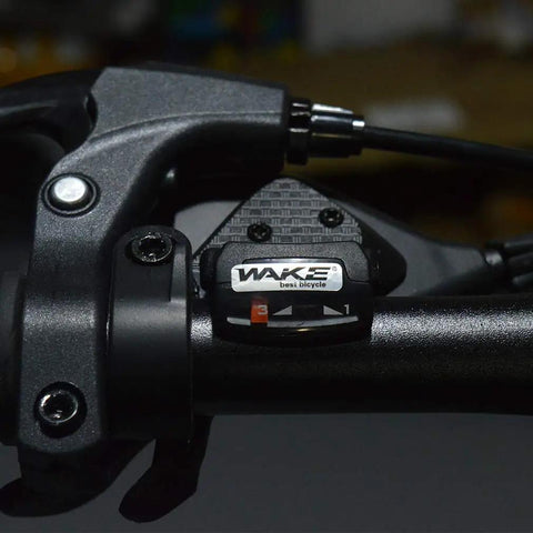 Close-up of 27 Speed Mountain Bike Shifter Levers Pair 3x9 Gear Shifters For MTB With Front 3 Speed Left And Rear 9 Speed Right