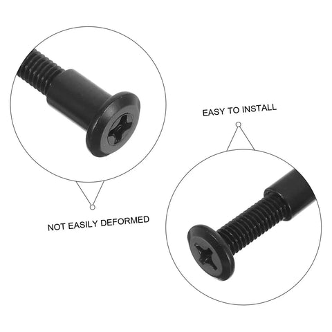 Heavy Duty Steel Screws And Nuts 170 Set Assortment Kit For Furniture Assembly images of robust screws showing easy installation and durability.