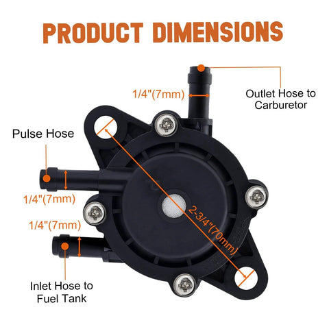 Universal Fuel Pump Replacement For Kohler Honda Predator Kawasaki And John Deere Engines Compatible With 808656 691034