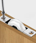 Installed 5 Pack White Screen Door Rollers With 29mm Diameter Nylon Wheel And Stainless Steel Shell Electroplating Finish