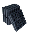 Heavy Duty 4 By 4 Inch Three Quarters Inch Thick Waffle Vibration Isolation Pads Set Of Four