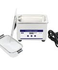 Sweet Clean Mini Ultrasonic Cleaner For Effortless Jewelry Glasses Braces And Watch Polish Compact Sonic Cleaning Appliance in silver.