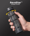 Hand holding magnetic storage bin showing 50 bits for Tiny But Mighty Ultra Mini Cordless Electric Screwdriver With 0.6 Nm Torque.