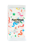 Two Pack Fitted Plastic Tablecloth With Elastic Edge No Slip Windproof Table Cover For Birthday Parties Picnics Outdoor Events And Classrooms Confetti Print packaging