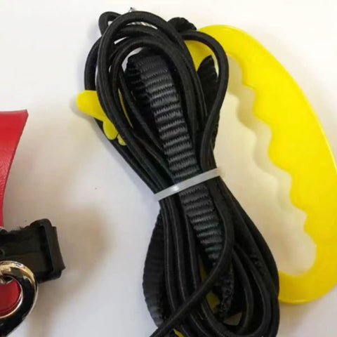 Parrot Flight Harness Vest With Leash For Outdoor Training Comfy Bird Flying Suit yellow handle and black cord