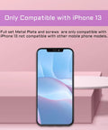 Complete Inner Screws Set And Full Internal Metal Bracket Kit For iPhone 13 Repair DIY displayed with compatible text