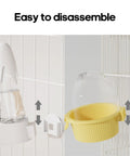 No Mess Bird Feeder And Water Dispenser Set For Bird Cage Gravity Automatic seed hopper disassembles easily for cleaning.