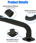 Exhaust Header Pipe Muffler Replacement For Predator 212 196cc 224cc 6.5HP Engines with smooth cut design and weld technology.
