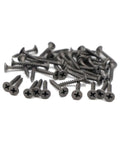 Stock Up On These 200 Count Heavy Hitter Size 6 Carbon Steel Drywall Screws For All Your DIY Hustles, showing Phillips drive and gray phosphate finish.
