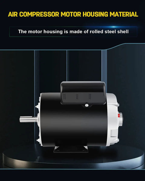 Five Horsepower SPL Air Compressor Motor With 3450 RPM 230 Volt Single Phase 15 Amp 56 Frame Five Eighth Inch Keyed Shaft
