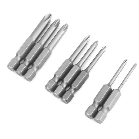 Top Notch 8 Pcs Chrome Vanadium Screwdriver Bit Set With S1/4 Inch Shank For Electric Drill And Home Rides Plus Auto Work Durable Phillips Cross Bits That Get The Job Done Fast Without Breaking A Sweat, 8 silver bits