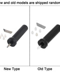 Pro Grade Stainless Steel Watch Crystal Removal Tool with air pump, showing new and old models with accessory tips