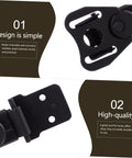 Beefy Heavy Duty Toggle Latch Set With Hasp Butterfly Lock And Cam Lock Clip Pogo Spring Loaded Stainless Steel Black Finish close-up