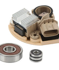 Heavy Duty Alternator Rebuild Kit With Aluminum Alloy Voltage Regulator And Replacement Brushes For Nissan Murano Quest Altima Maxima with regulator and bearings.