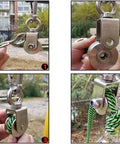 Beefy 304 Stainless Steel V Shaped Pulley For Wire Rope Crane Traction 350 Kg Load Capacity fixed to rope for lifting