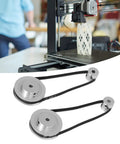 Badass Aluminum Timing Pulley Set And Grippy Rubber Belt For 3D Printers with 20 and 60 tooth pulleys, featuring 8mm bore.