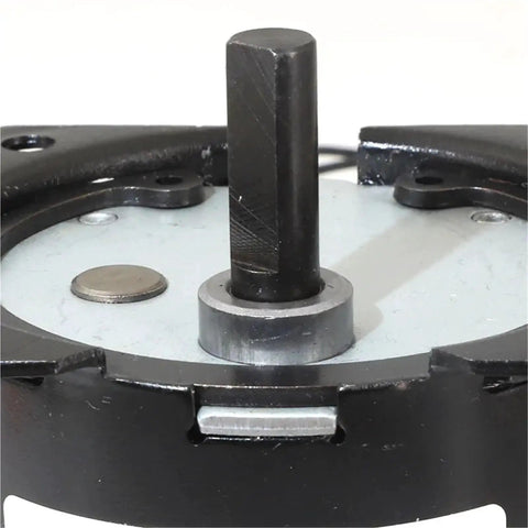 Close-up of 60W 220V AC Permanent Magnet Synchronous Motor With Low Speed Gearbox CW CCW Ready Stable Torque For DIY Projects