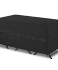 65-Inch Wide By 28-Inch Deep By 30-Inch High Outdoor Bistro Set Cover For Table And Two Chairs Waterproof With Air Vent UV Resistant