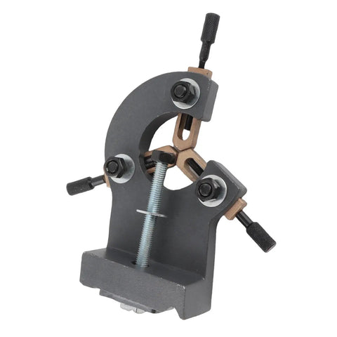 Rock Solid Metal Steady Rest For Mini Lathes With Three Point Grip And Zero Wiggle Room providing support for 0618 and 7x14 models.