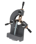 Rugged Mini Lathe Steady Rest With Rock Solid Aluminum Alloy Body And Triple Point Stability For Precision Wood Metal Turning On 0618 CJ 7X12 7X14 3B Bench Lathes, detailed view showing adjustable clamps.