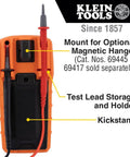 Auto Ranging TRMS Digital Multimeter MM420 Pro Grade with test lead storage and kickstand visible